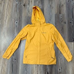 Women’s Columbia yellow rain jacket